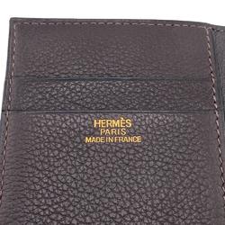 HERMES MC2 Euclid Business Card Holder/Card Case Brown Men's Z0005215