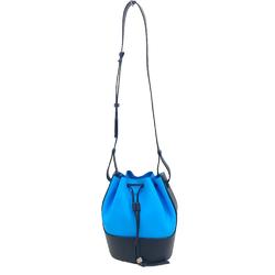 LOEWE 52 2003 Small Balloon Bag Anagram Shoulder Blue Ladies Z0005105