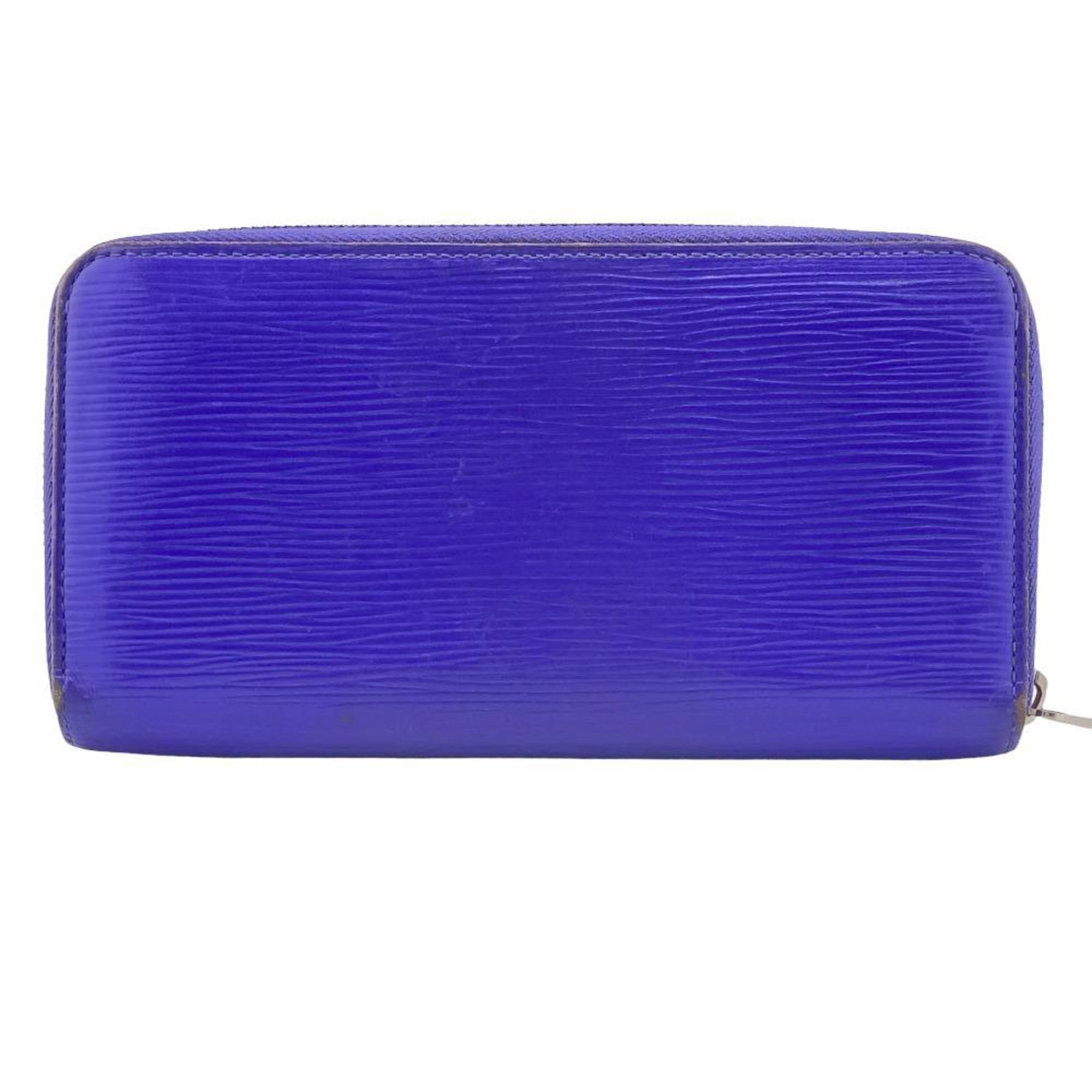 LOUIS VUITTON M6030G Zippy Wallet Round Epi Long Blue Men's Z0005109 ...