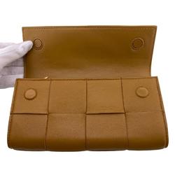BOTTEGA VENETA Cassette Bifold Long Wallet Maxi Intrecciato Brown Women's Z0005061