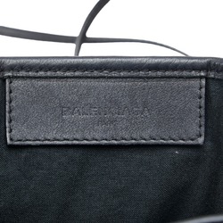 Balenciaga Navy Cabas XS Handbag Shoulder Bag 390346 Black Leather Women's BALENCIAGA
