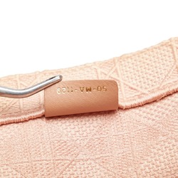 Christian Dior Dior Cannage Book Tote Bag Handbag Pink Canvas Women's