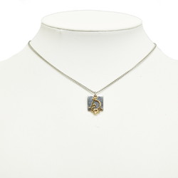 Christian Dior Dior necklace silver gold metal ladies