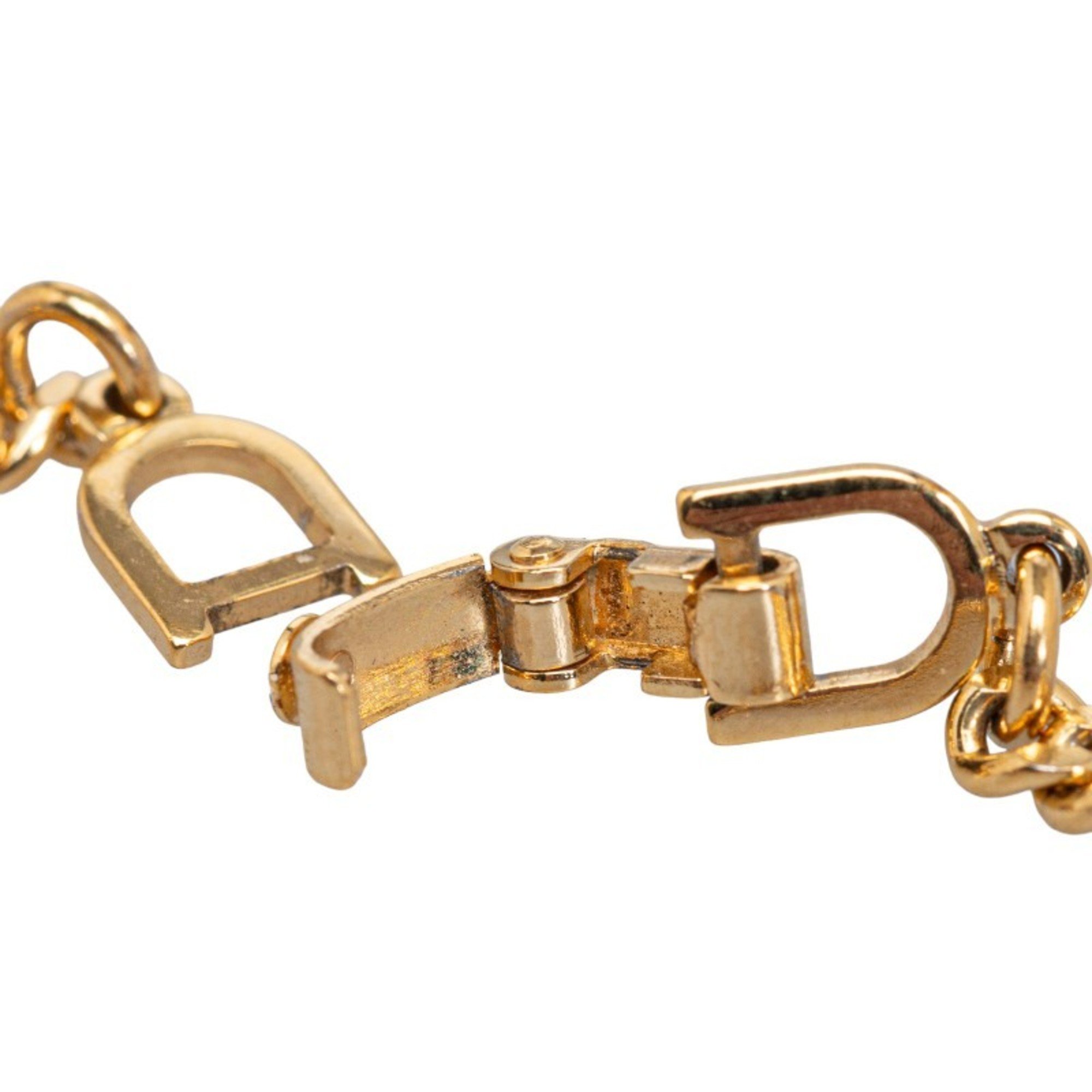 Christian Dior Dior chain bracelet gold plated ladies