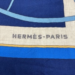 HERMES Carre 140 Coupe de Gala Muffler/Scarf Blue Men's Women's Z0005492