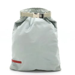 PRADA Prada Sports Backpack Rucksack Nylon Light Gray Red