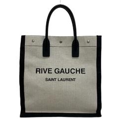 Yves Saint Laurent SAINT LAURENT 632539 Rive Gauche Hand Tote Bag Gray Men Women Z0004871