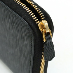 PRADA VITELLO MOVE Round Long Wallet Leather NERO Black 1ML506