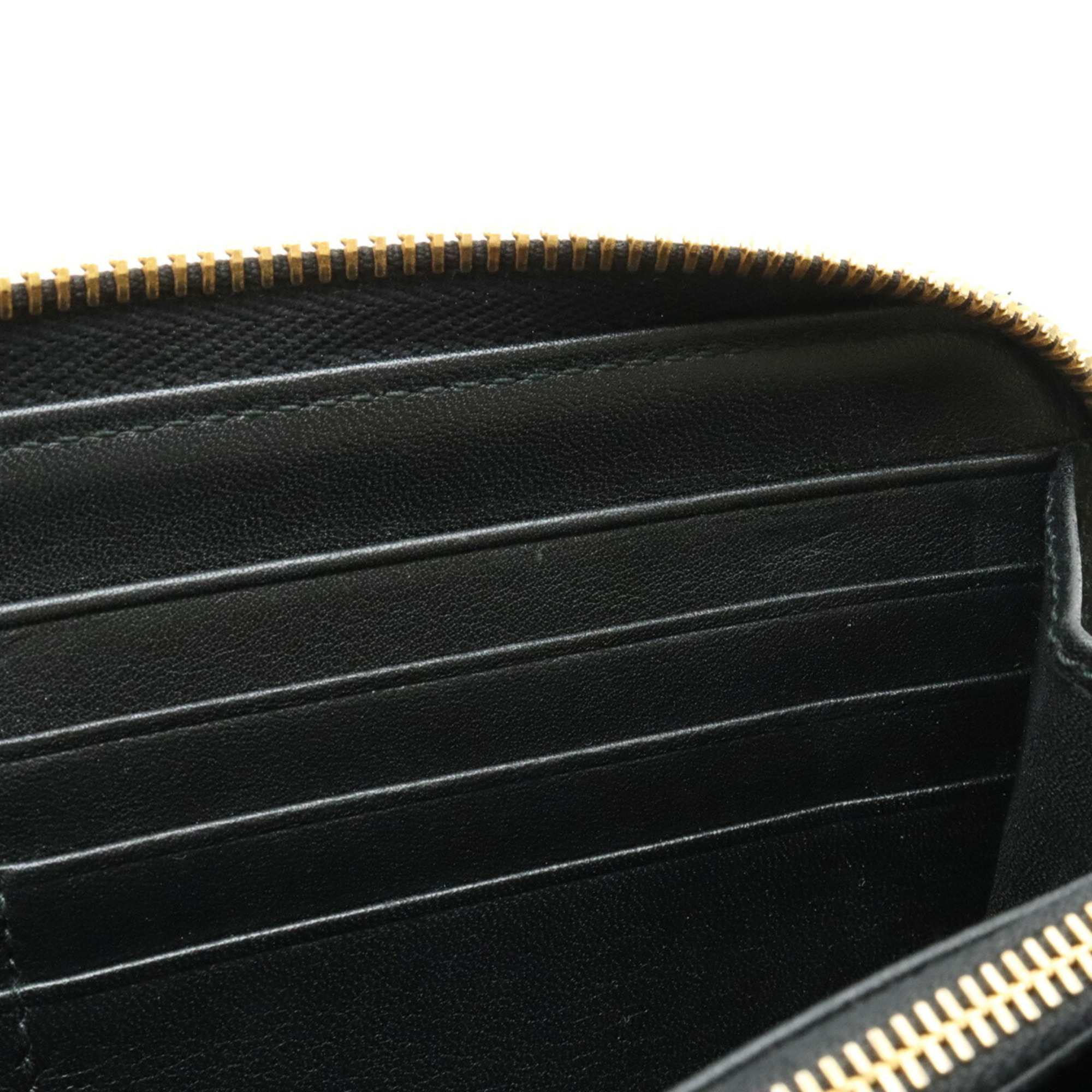 PRADA VITELLO MOVE Round Long Wallet Leather NERO Black 1ML506