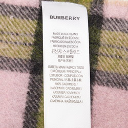 Burberry Nova Check Scarf Beige Pink Cashmere Women's BURBERRY