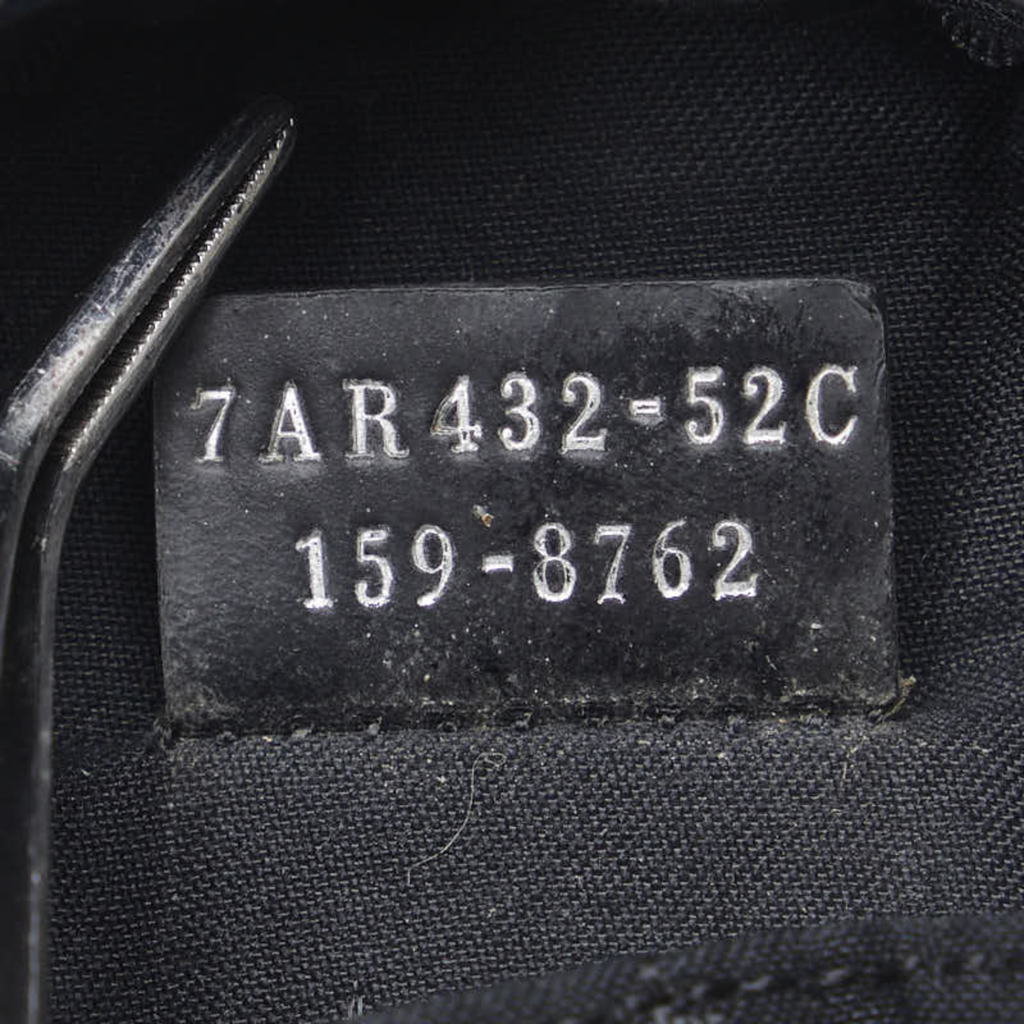 FENDI Backpack Bugs Eye Monster Charm 7AR432 Navy Black Nylon Leather Ladies