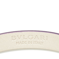 BVLGARI Diva Dream Bracelet Bangle Navy Gold Leather Metal Ladies