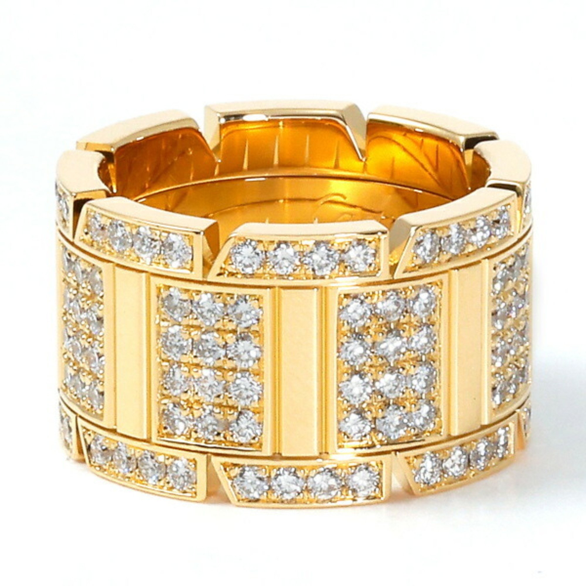 Cartier Française Tank K18YG Yellow Gold Ring