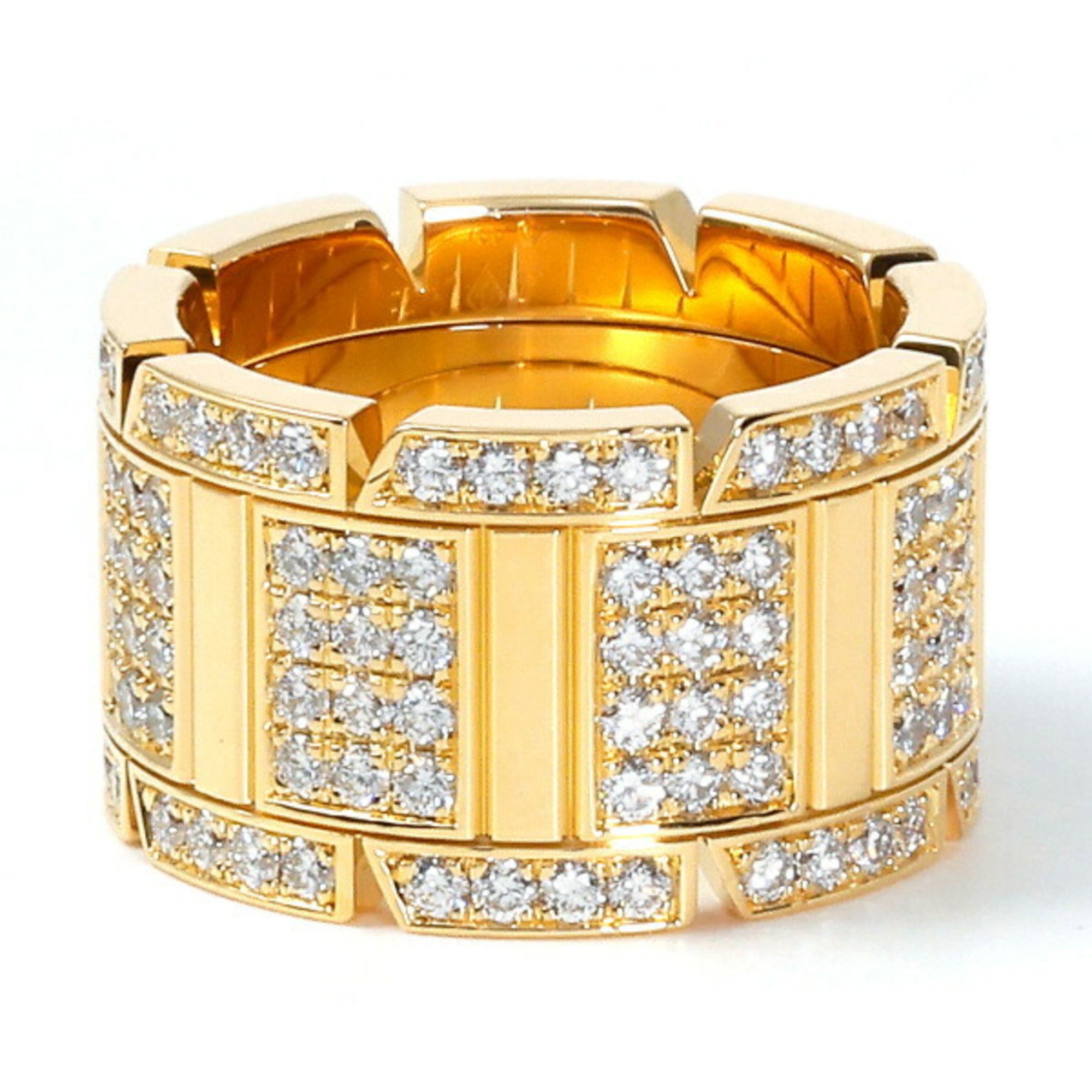 Cartier Française Tank K18YG Yellow Gold Ring