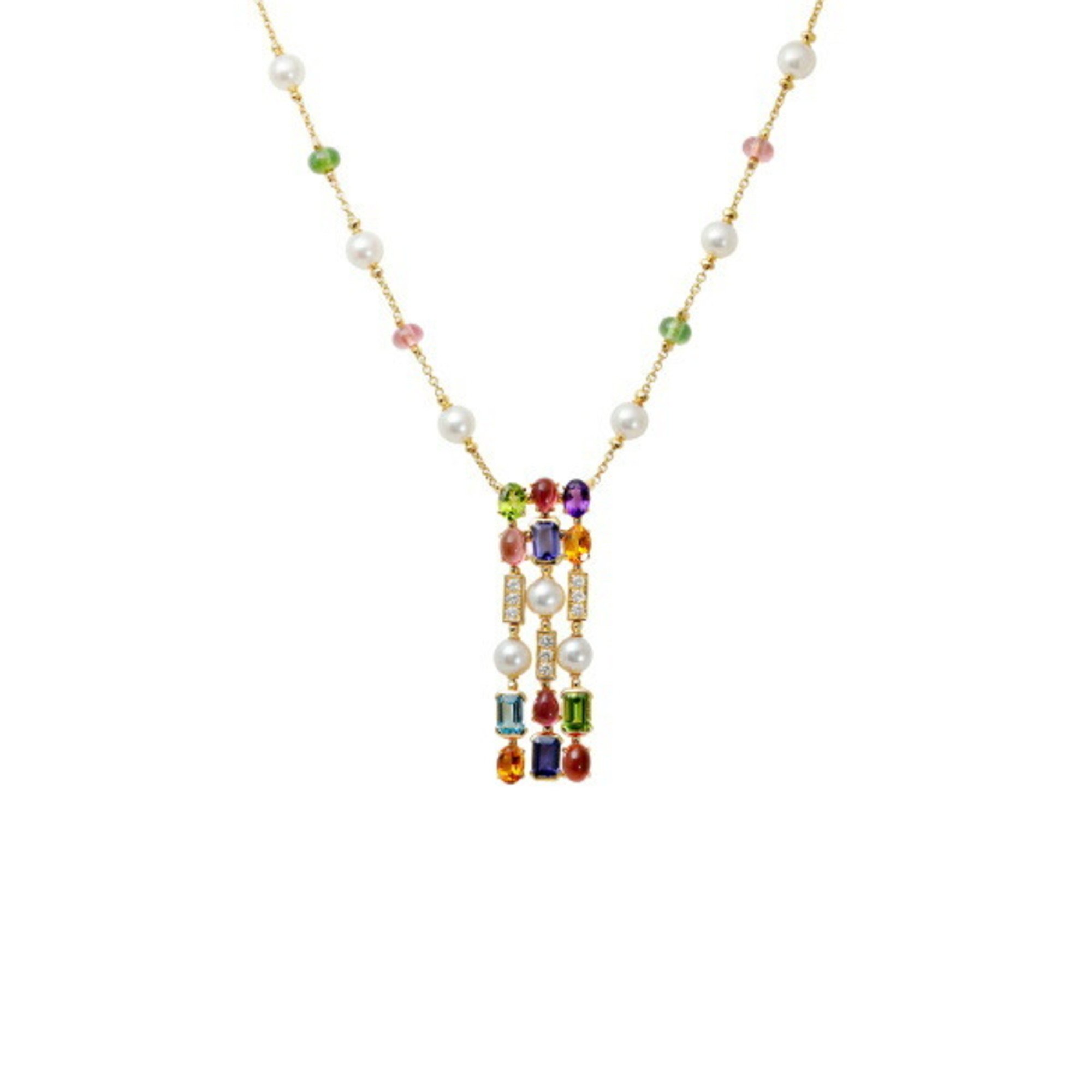 Bvlgari Allegra Multicolor K18YG Yellow Gold Necklace