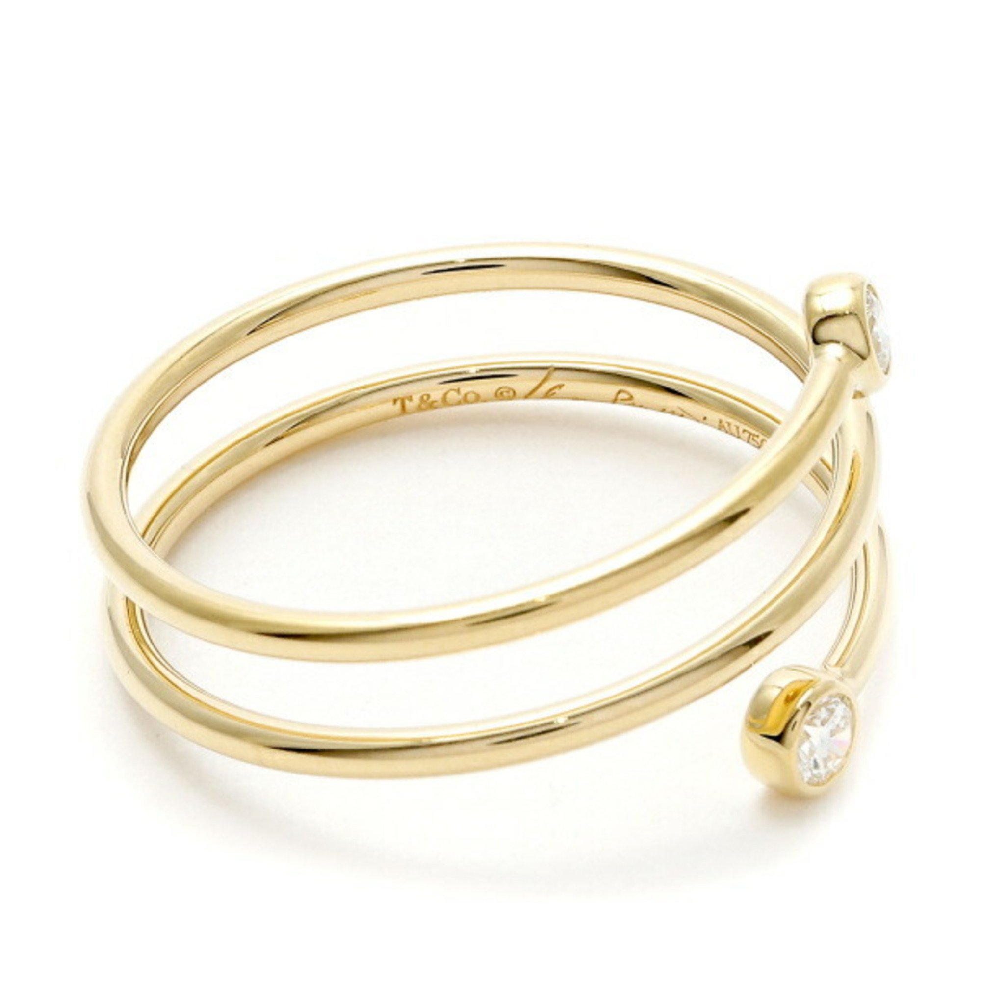 Tiffany Hoop Elsa Peretti K18YG Yellow Gold Ring