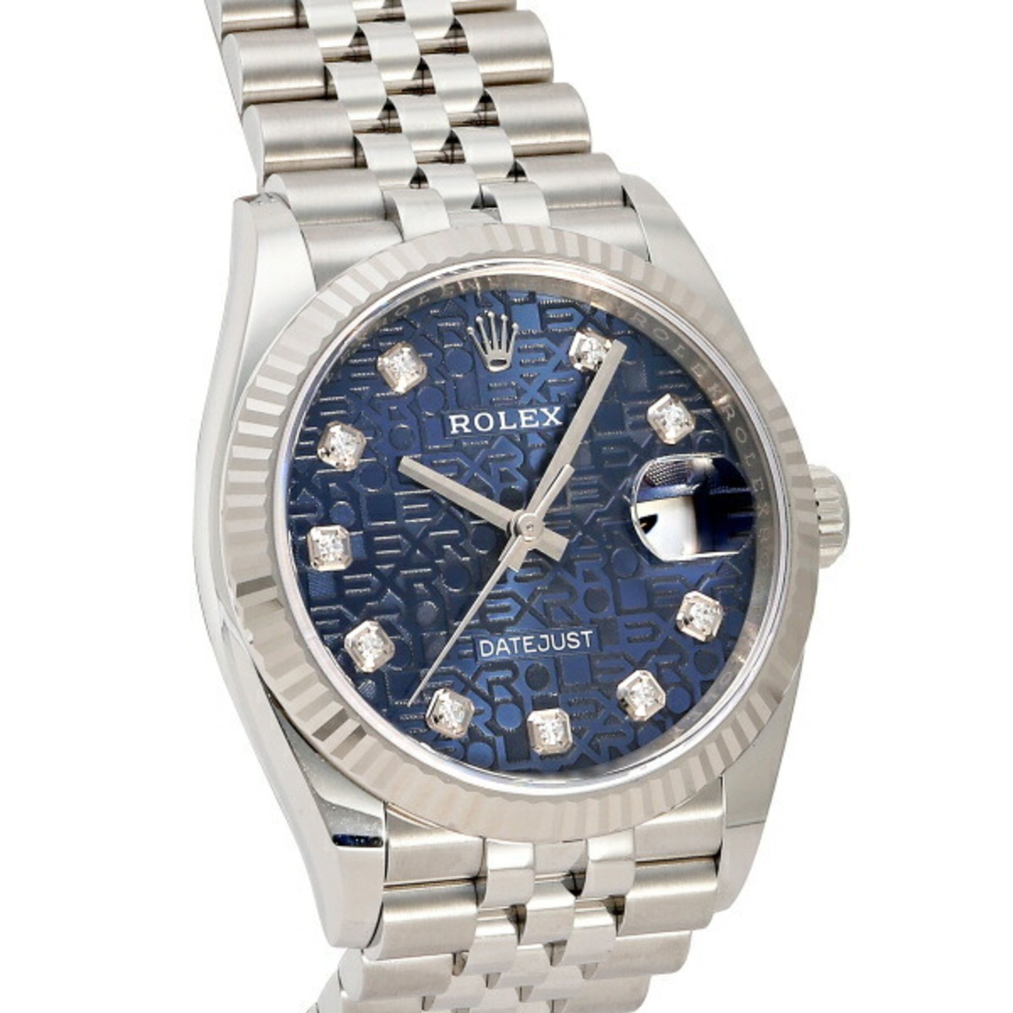 Rolex Datejust 36 Computer 126234G Blue Dial Watch Men's