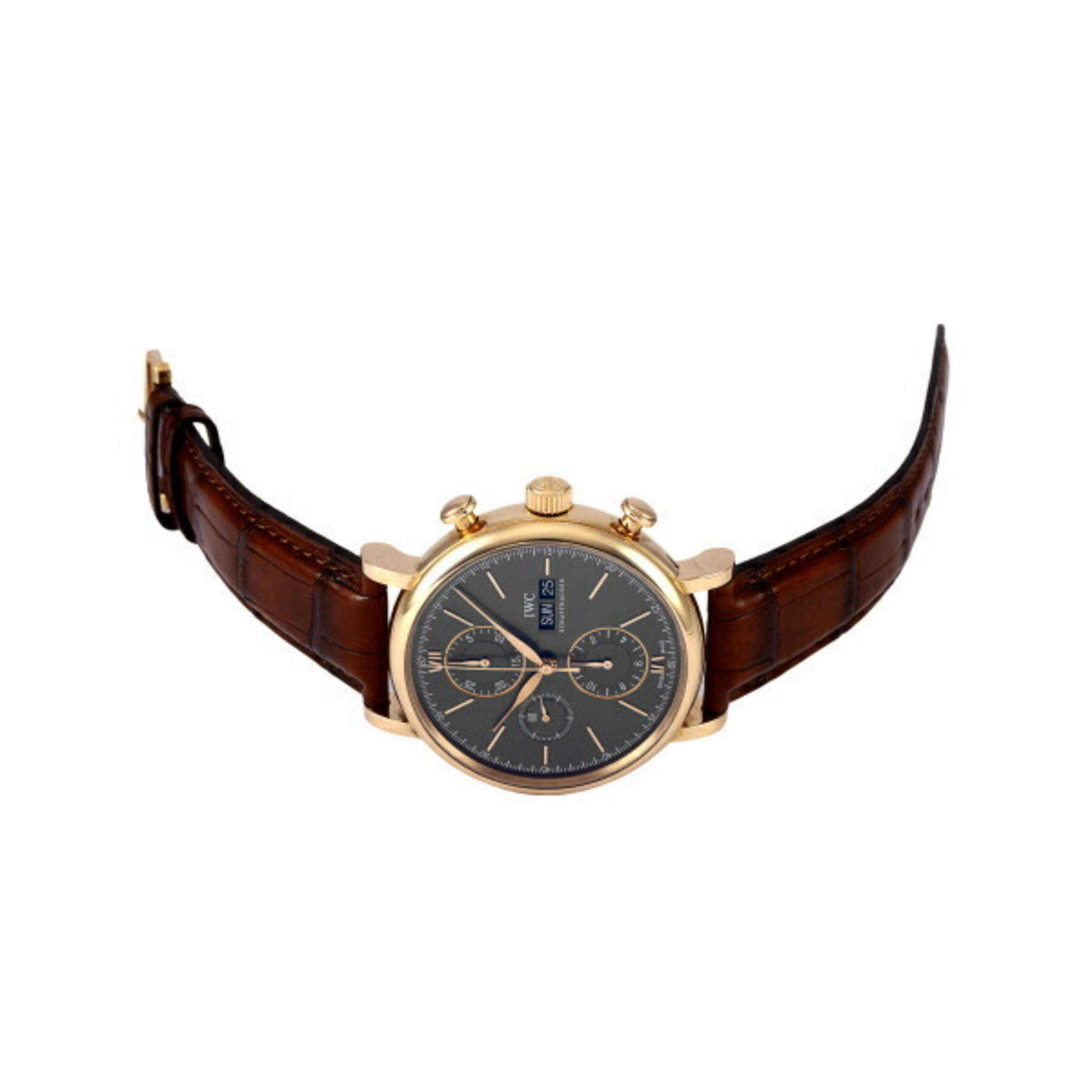 IWC Portofino Chronograph IW391021 Gray Dial Watch Men's