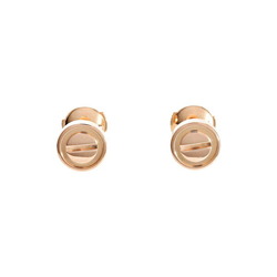 Cartier Love K18PG pink gold earrings