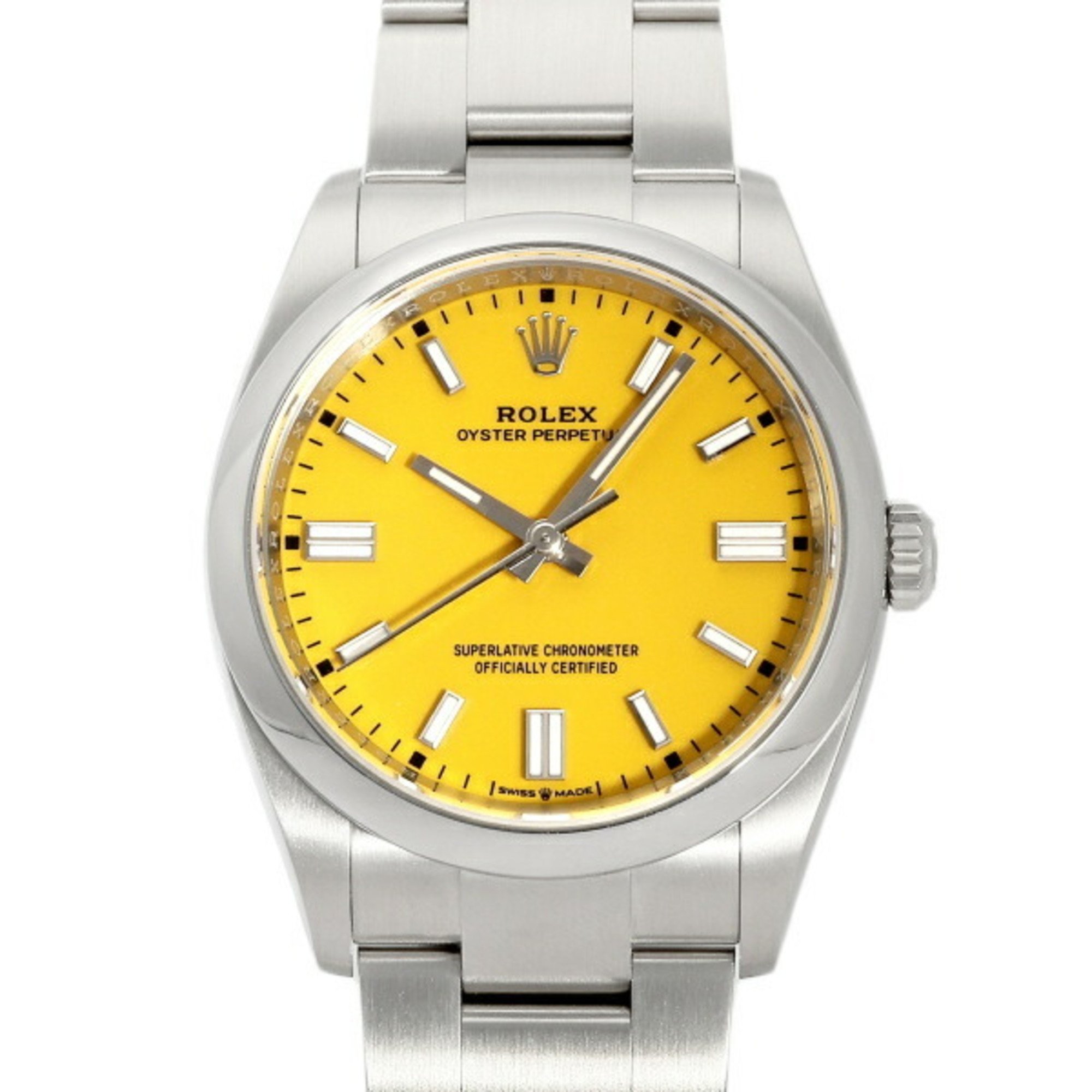 Rolex Oyster Perpetual 36 126000 Yellow Dial Watch Men's