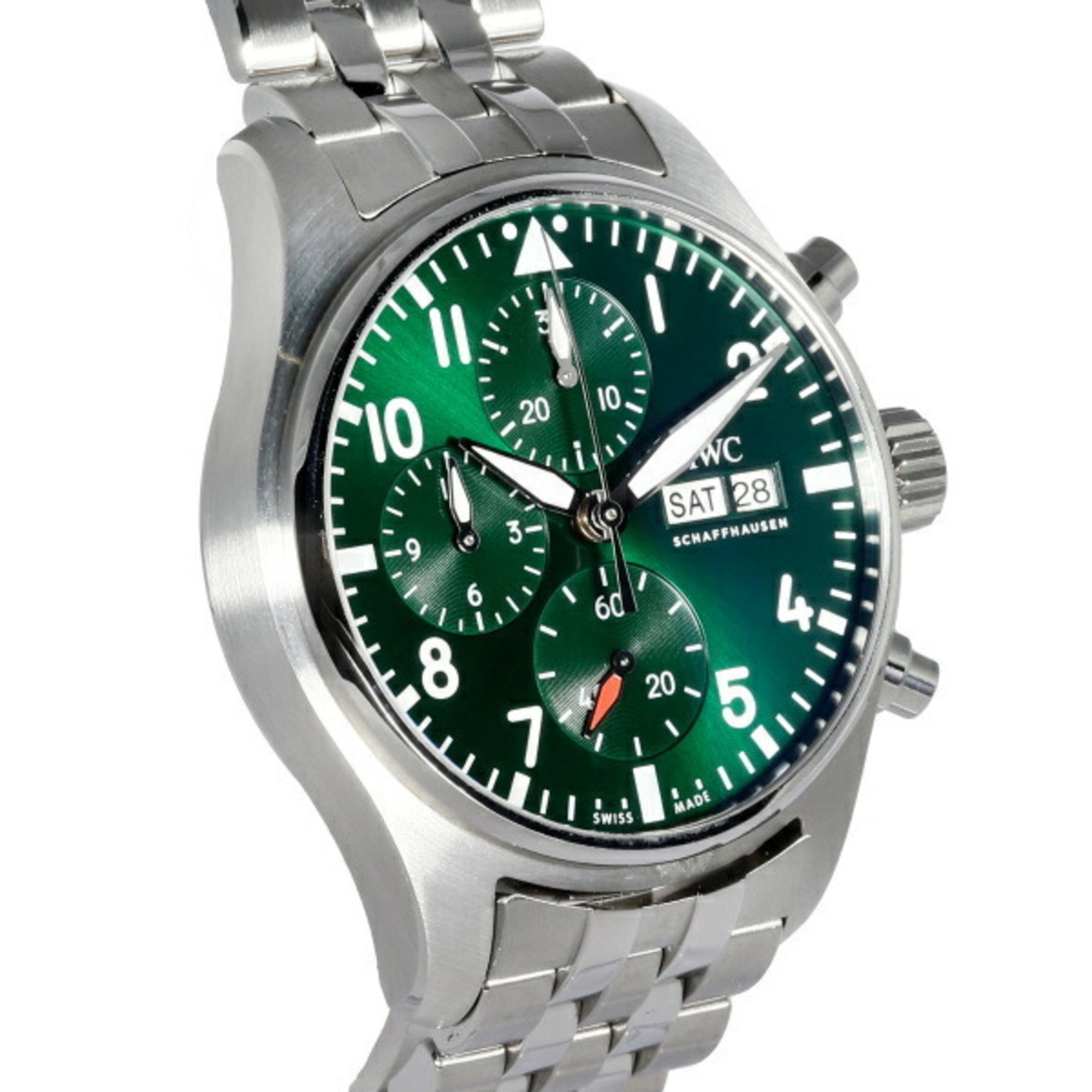IWC Pilot Watch Chronograph 41 IW388104 Green Dial Men's