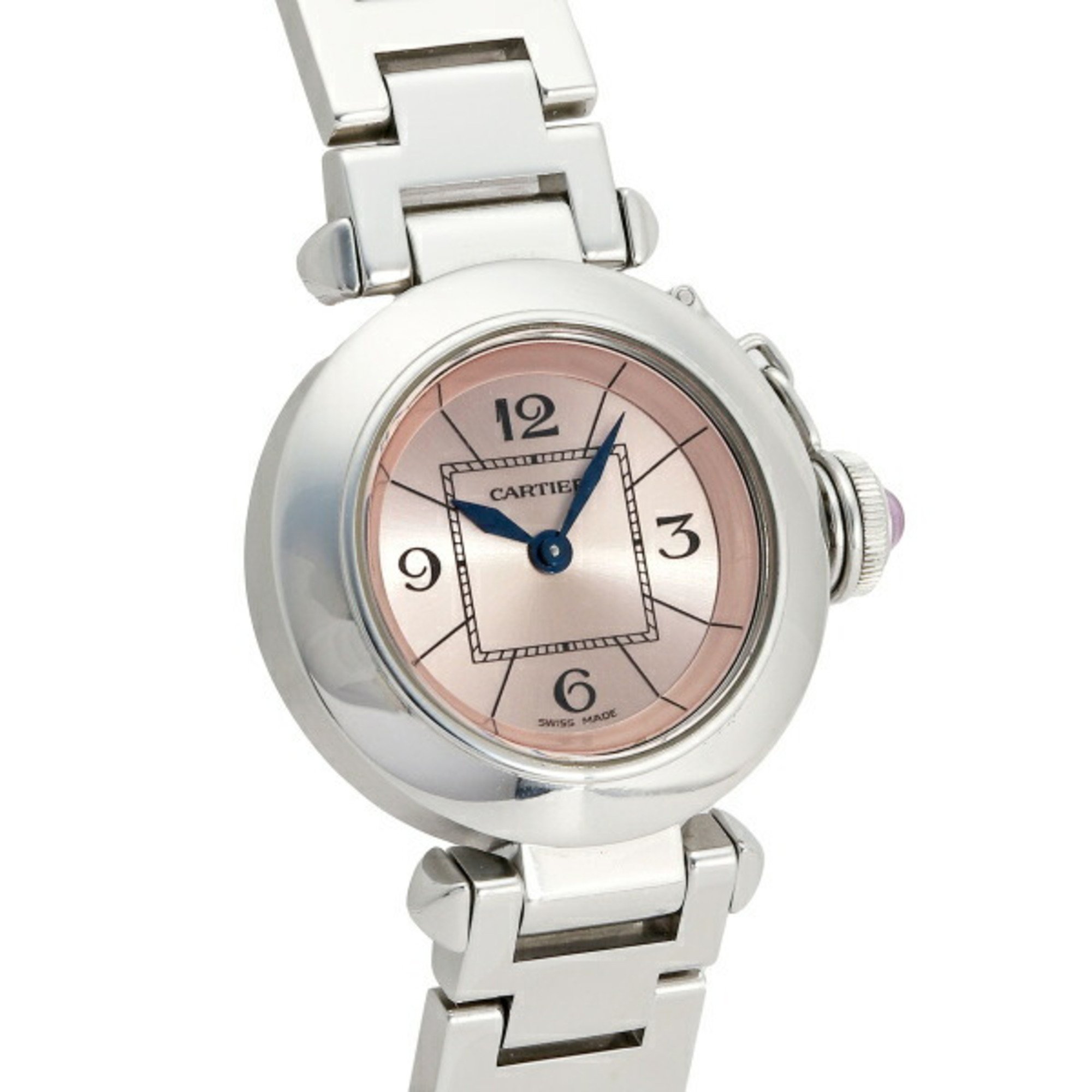 Cartier Pasha Miss W3140008 Pink Dial Watch Ladies