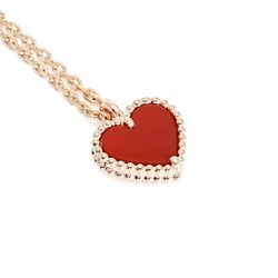 Van Cleef & Arpels Van Cleef Arpels Sweet Alhambra Heart Motif K18PG Pink Gold Necklace