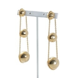 Tiffany Triple Drop Hardware K18YG Yellow Gold Earrings