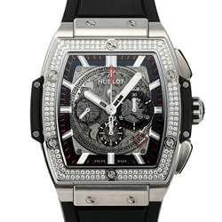 HUBLOT Spirit of Big Bang Titanium Diamond 601.NX.0173.LR.1104 Gray Dial Watch Men's