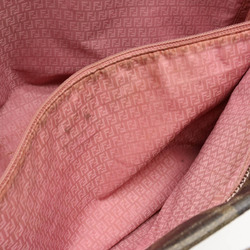 FENDI Zucca pattern tote bag shoulder PVC khaki brown dark rose pink 8BH185