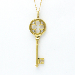 Tiffany Clover Key Necklace Yellow Gold (18K) Diamond Men,Women Fashion Pendant Necklace (Gold)
