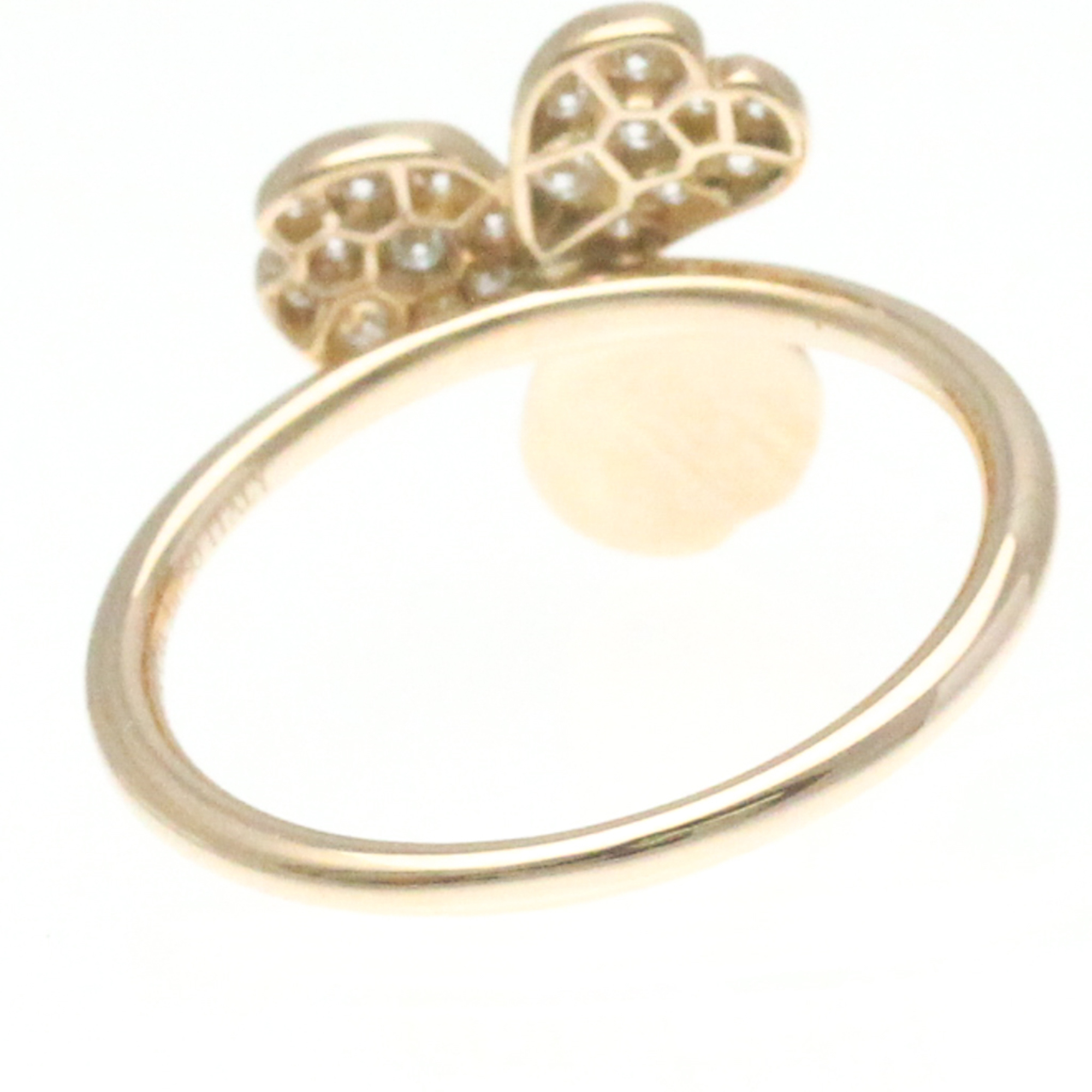 Tiffany Paper Flower Ring Pink Gold (18K) Fashion Diamond Band Ring Pink Gold