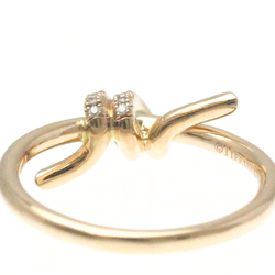 Tiffany Knot Diamond Ring Pink Gold (18K) Fashion Diamond Band Ring Pink Gold