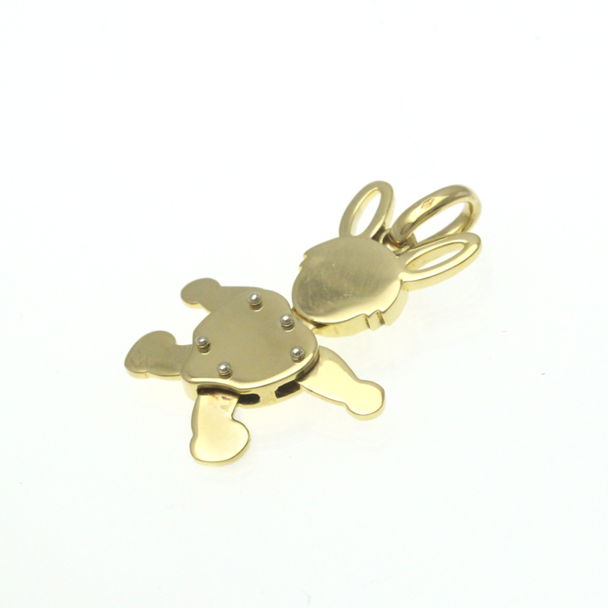 Pomellato Rabbit Charm No Stone Men,Women Fashion Pendant Necklace (Gold)