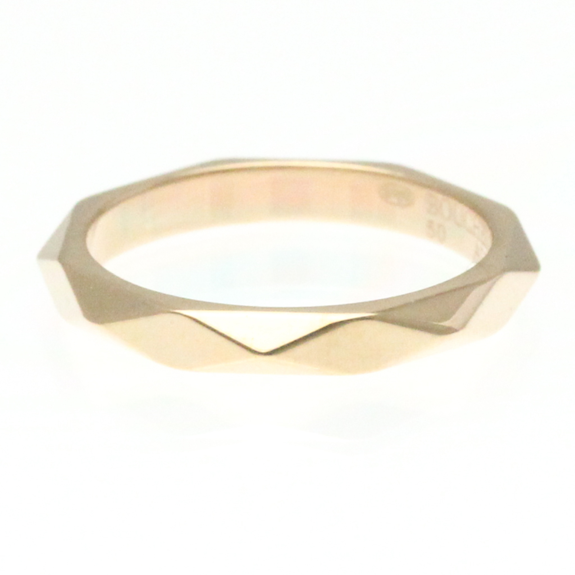 Boucheron Facette Ring Medium Pink Gold (18K) Fashion Diamond Band Ring Pink Gold