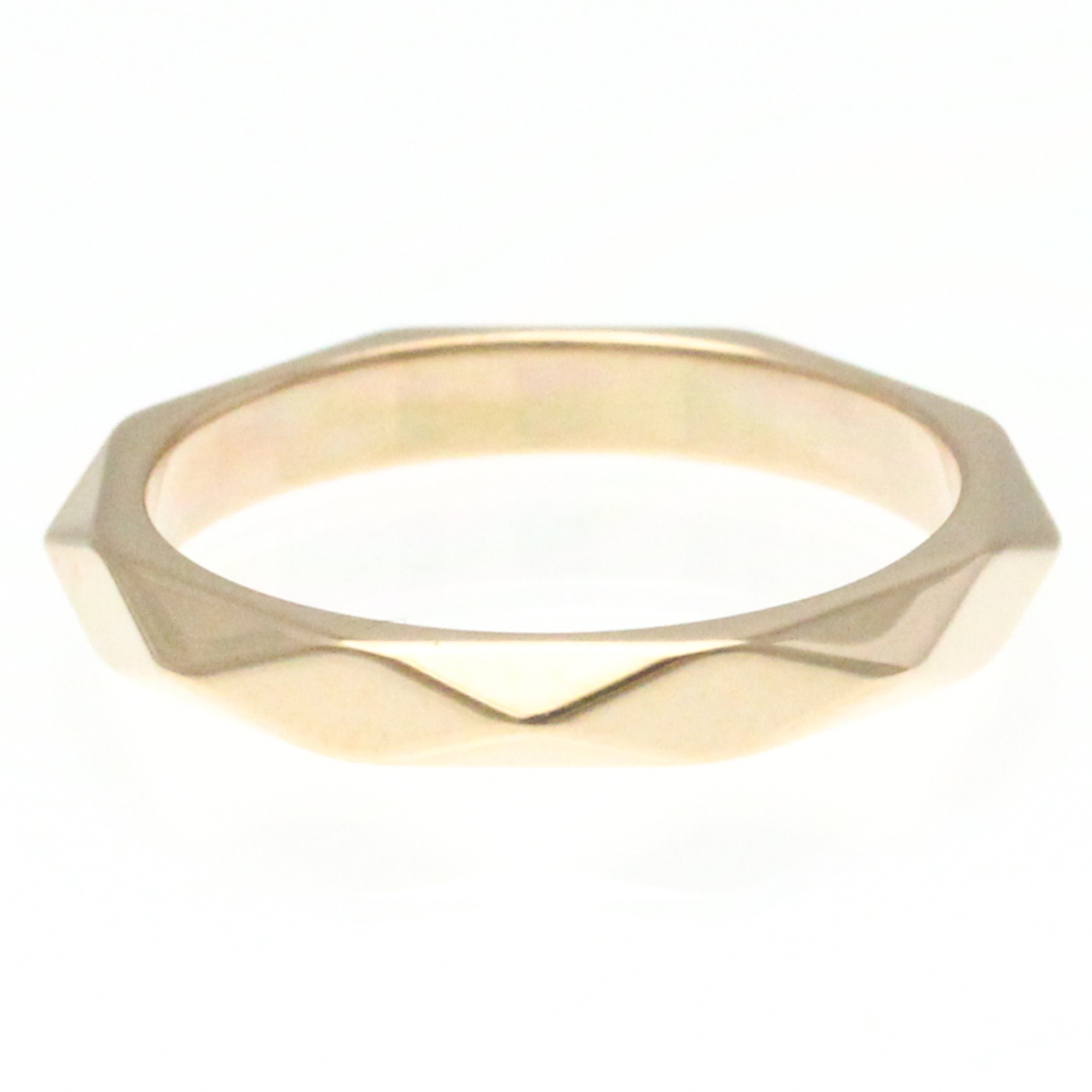 Boucheron Facette Ring Medium Pink Gold (18K) Fashion Diamond Band Ring Pink Gold