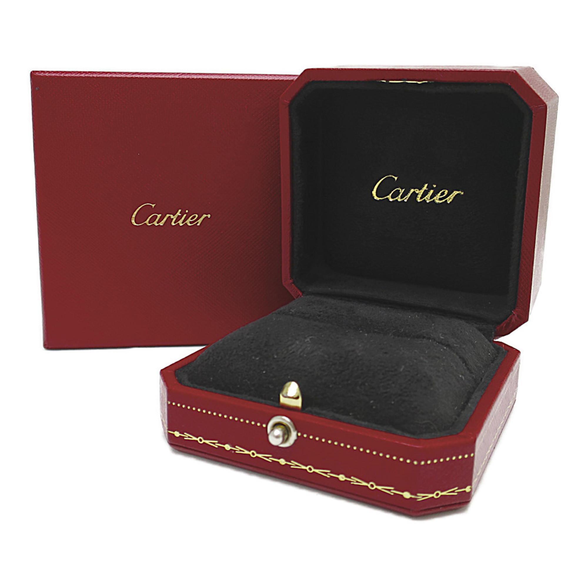 Cartier Ballerina Solitaire Ring Platinum Fashion Diamond Band Ring Carat/0.51 Silver