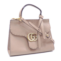 Gucci Handbag GG Marmont Bag Women's Greige Leather 442622 A2229875