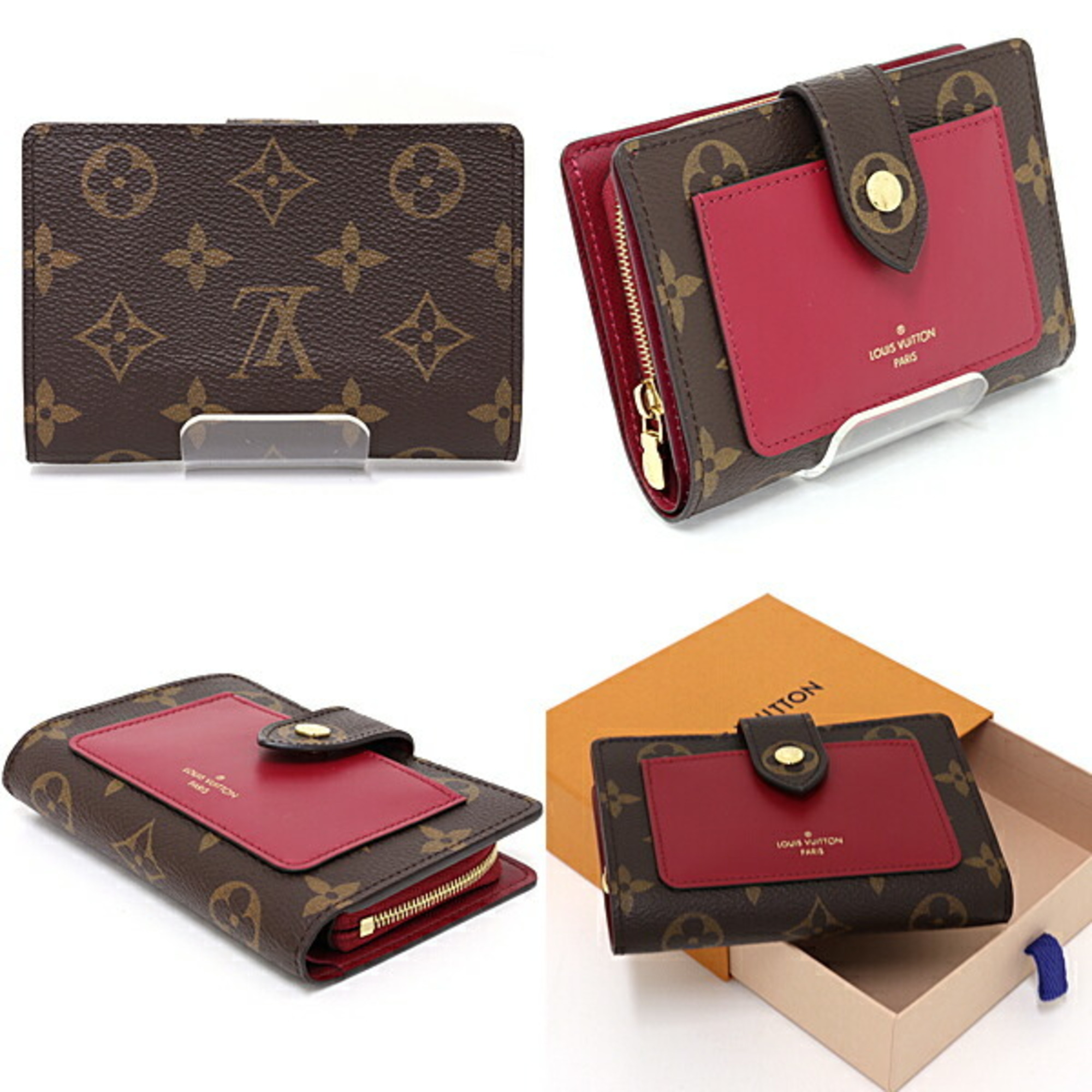 LOUIS VUITTON Portefeuille Juliet Fuchsia Monogram Bifold Wallet M69433