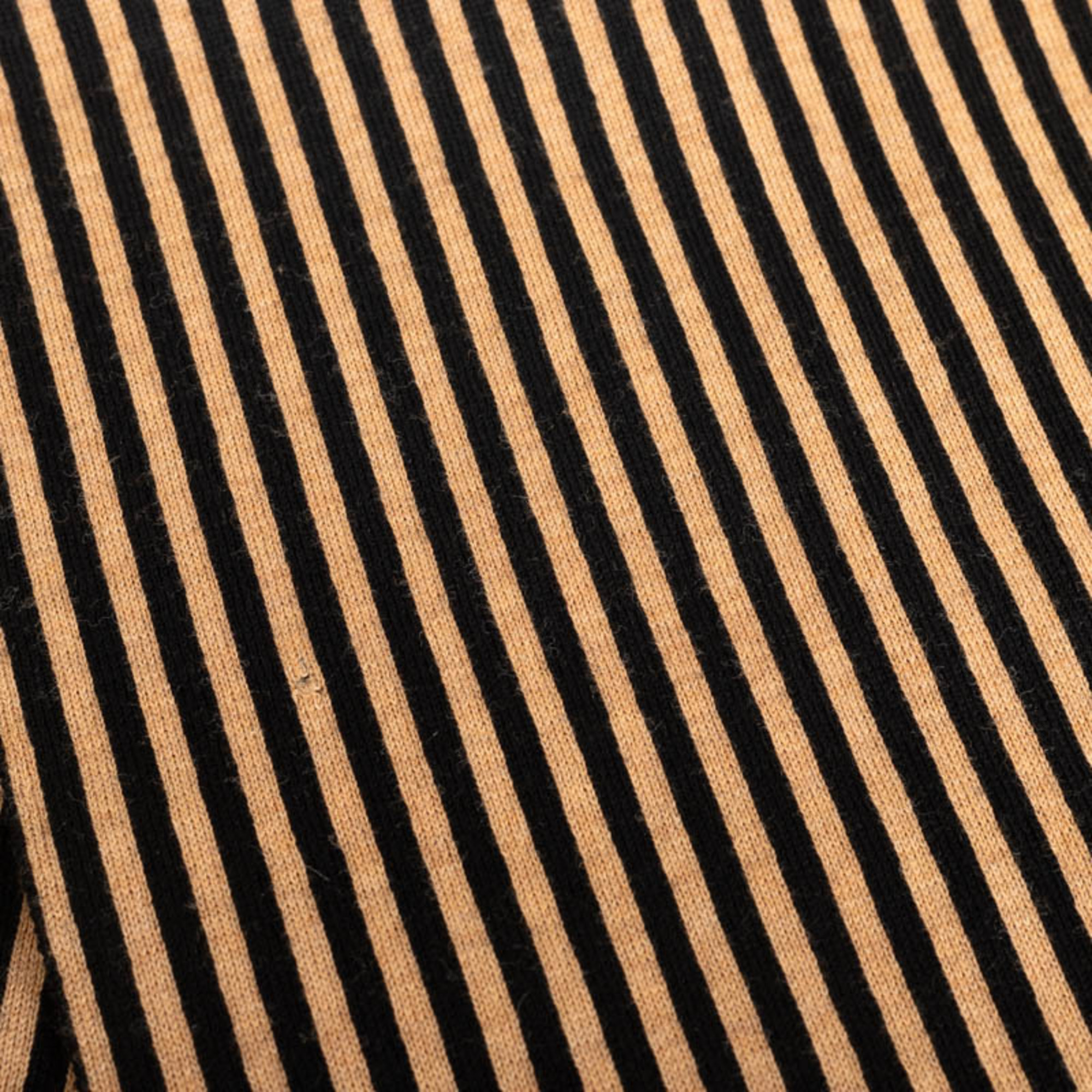 FENDI Zucca Striped Muffler Brown Beige Wool Women's