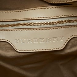 Burberry Nova Check Tote Bag Brown Multicolor Canvas Leather Women's BURBERRY