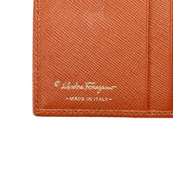 Salvatore Ferragamo Gancini Bifold Wallet AQ-22 0117 Brown Leather Women's