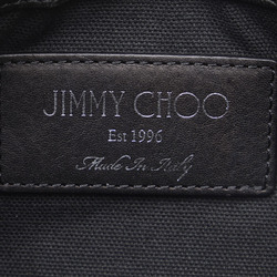 Jimmy Choo Studded Shoulder Bag Black Nylon Leather Women's JIMMY CHOO