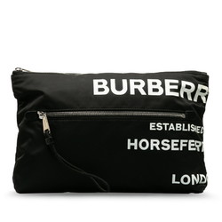 Burberry clutch bag second 8014756 black nylon ladies BURBERRY