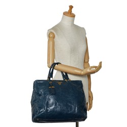 Prada handbag BN2325 blue leather ladies PRADA