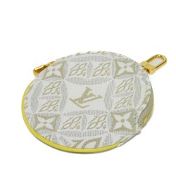 LOUIS VUITTON Wallet/Coin Case Portomone Long Round Ecru Jaune Yellow Monogram Jacquard SINCE 1854 M81173 Men Women