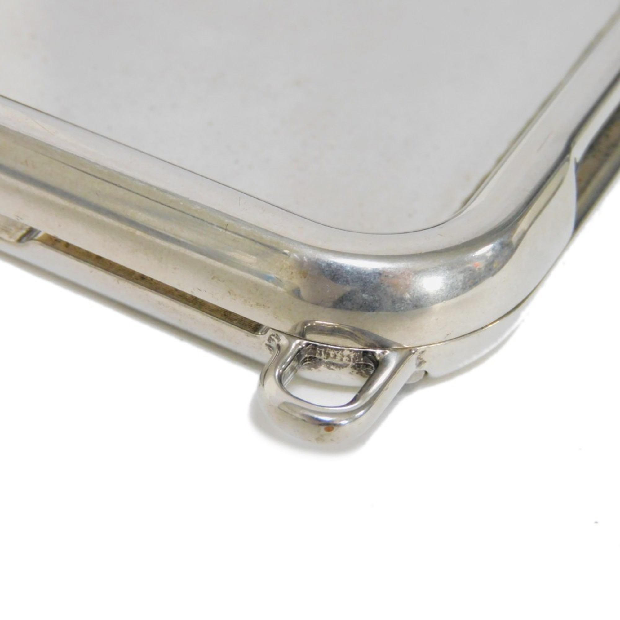 BALENCIAGA Smartphone Case iPhone 12 Chain Black New Embossed Metal Silver 667591 JFC1Y 8122 Men's Women's