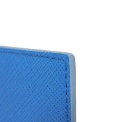 PRADA Wallet/Coin Case Saffiano Martic Card Holder Light Blue Multicolor Current Metal 1MC086 ZLP F02T0 Men's Women's