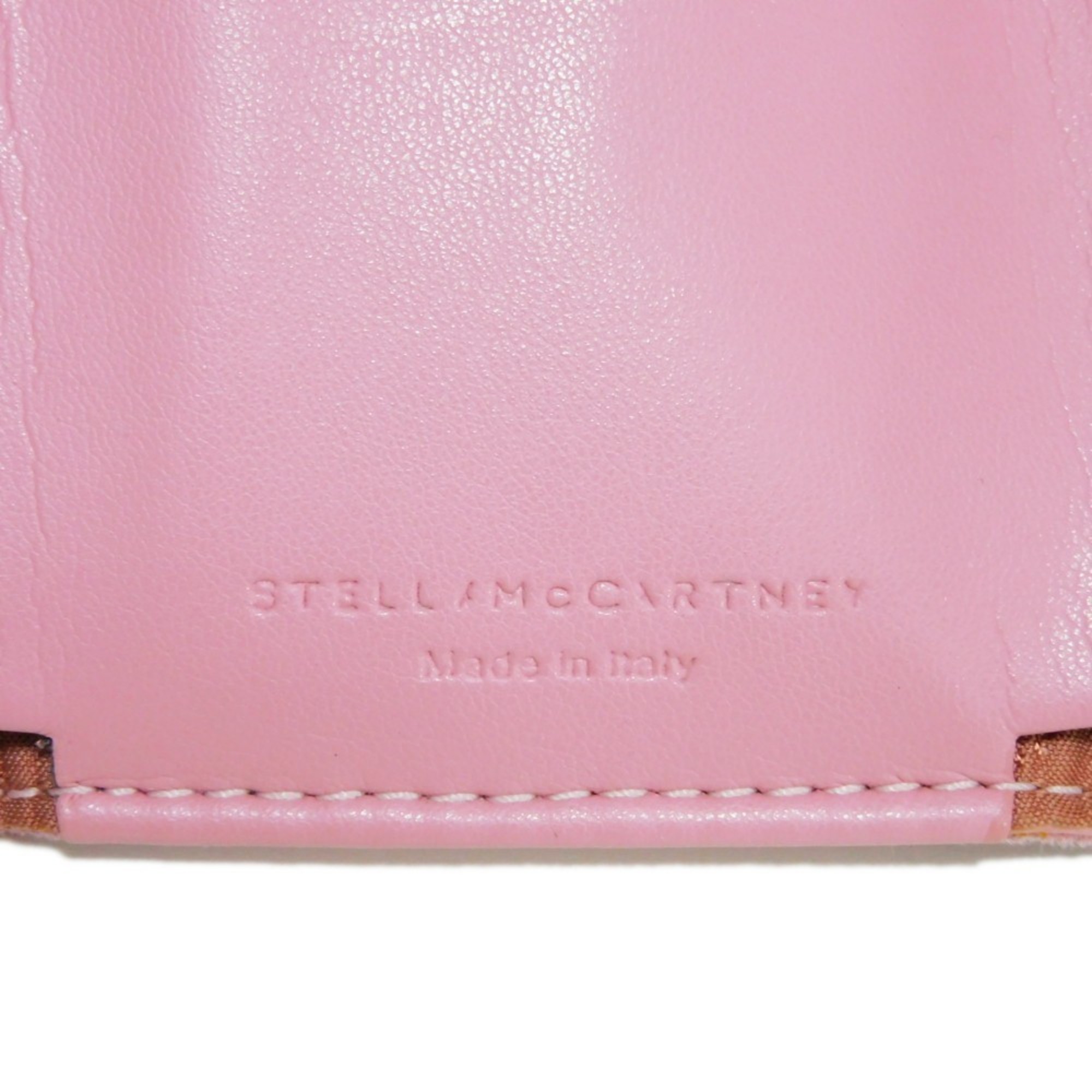 Stella McCartney Trifold Wallet Falabella Shaggy Deer Cut Chain Light Pink 521371 W9132 5660 Women's