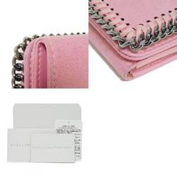 Stella McCartney Trifold Wallet Falabella Shaggy Deer Cut Chain Light Pink 521371 W9132 5660 Women's